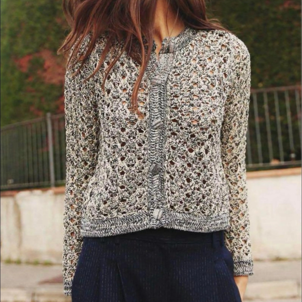 Zara Chunky Knit Cardigan Size XL